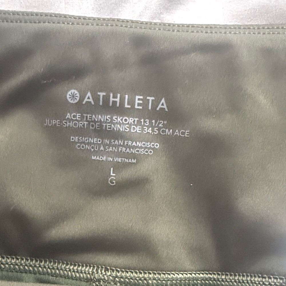 Olive Green Athleta Skort - Picture 2 of 5